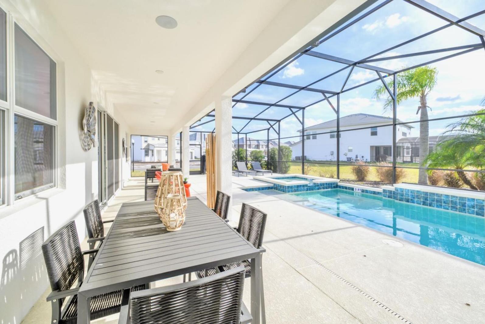 15Br Mansion Home With Pool & Hot Tub-Near Disney 基西米 外观 照片